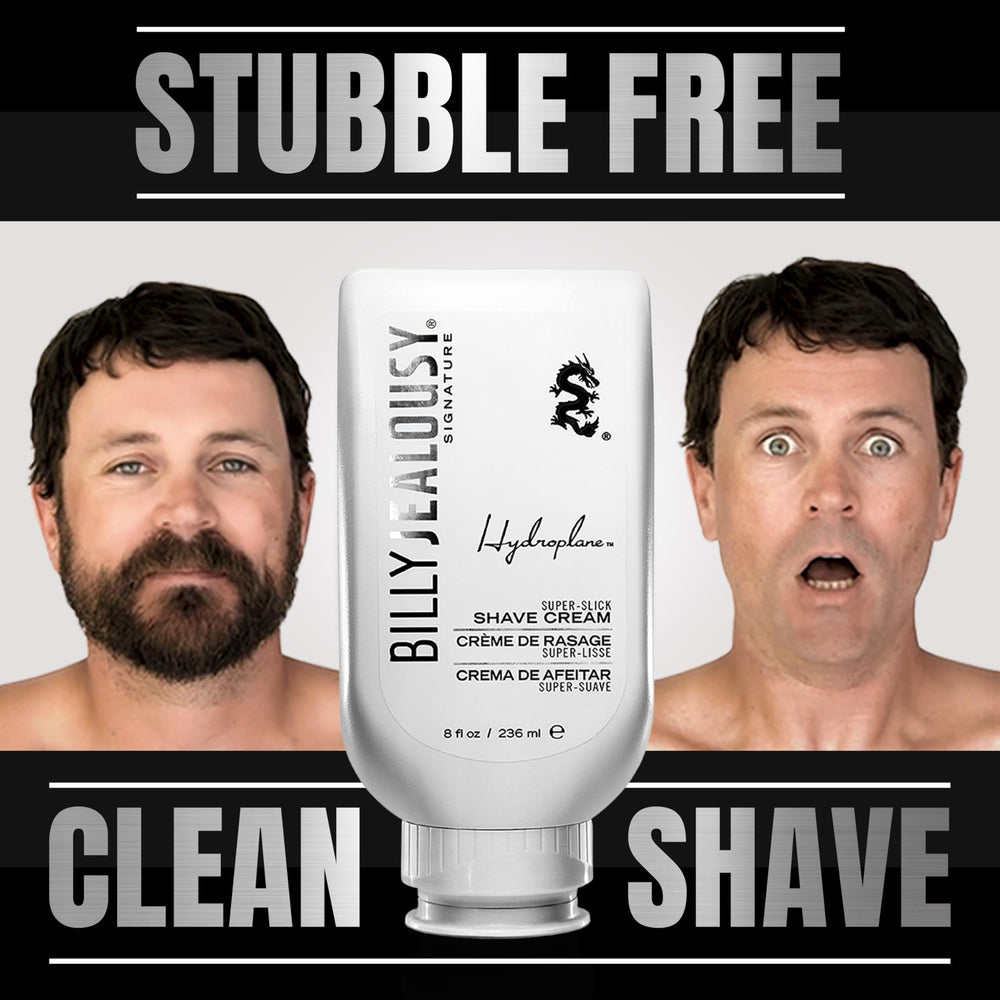 Billy Jealousy Hydroplane 8oz packaging shown for daily use