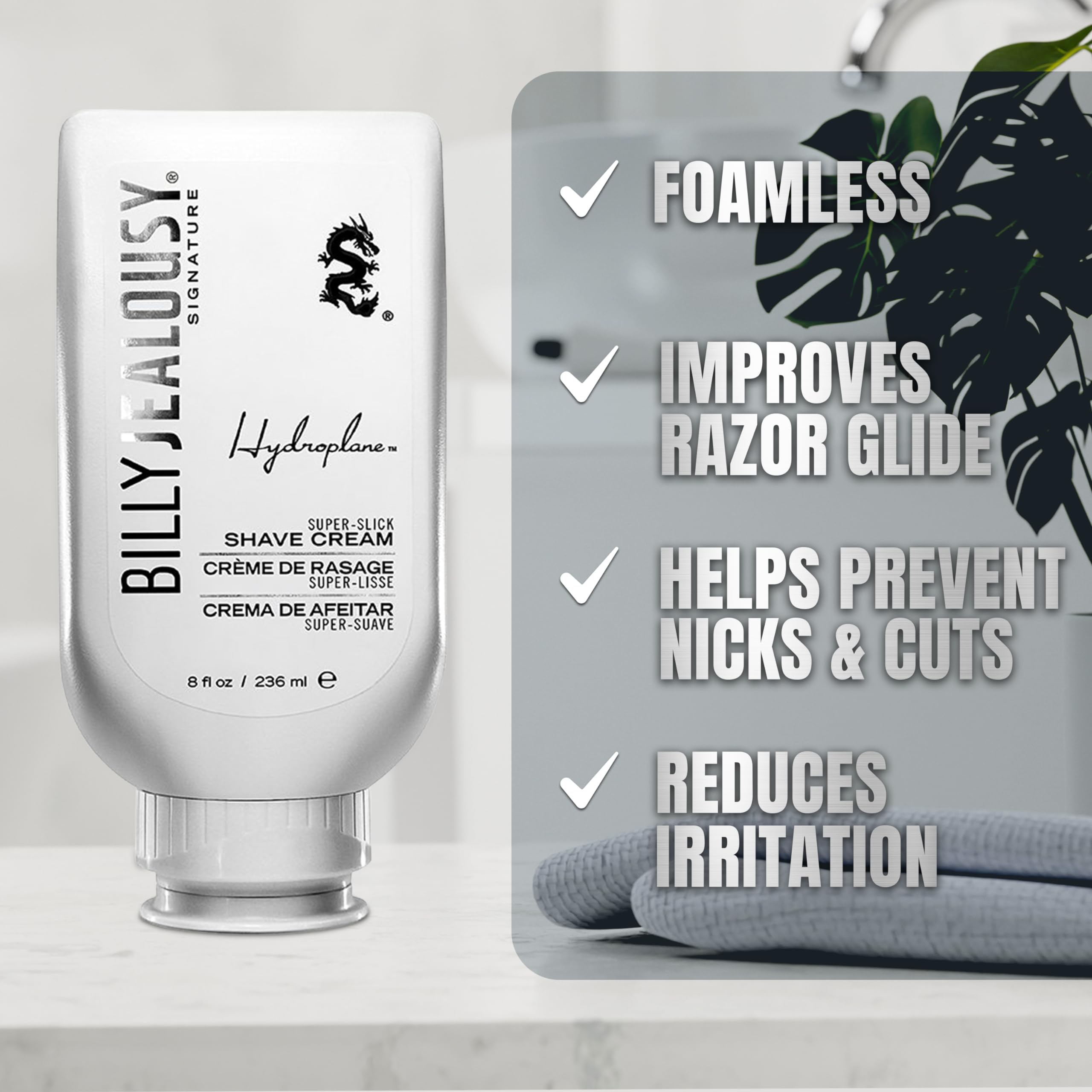 Billy Jealousy Hydroplane citrus mint aroma enhances morning routine