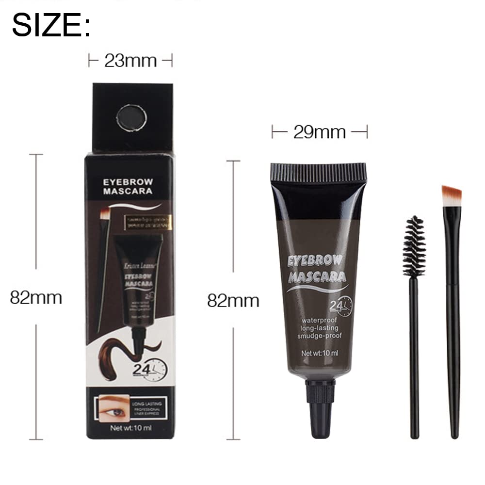 Bingbrush 360° coating fills sparse brows with even color.