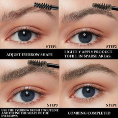 BINGBRUSH Brow Mascara provides 360° coverage to fill sparse areas.
