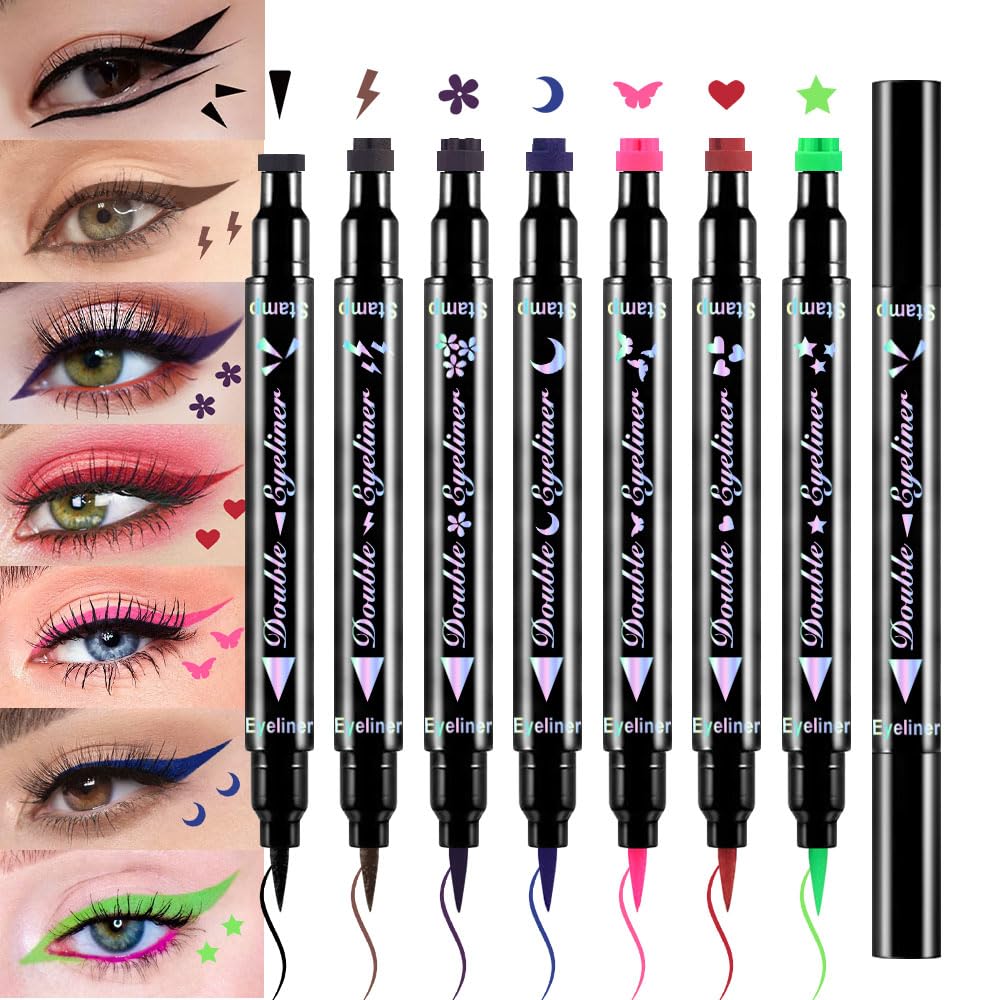 BINGBRUSH double-headed eyeliner pens offer precision and stamp function in one tool.