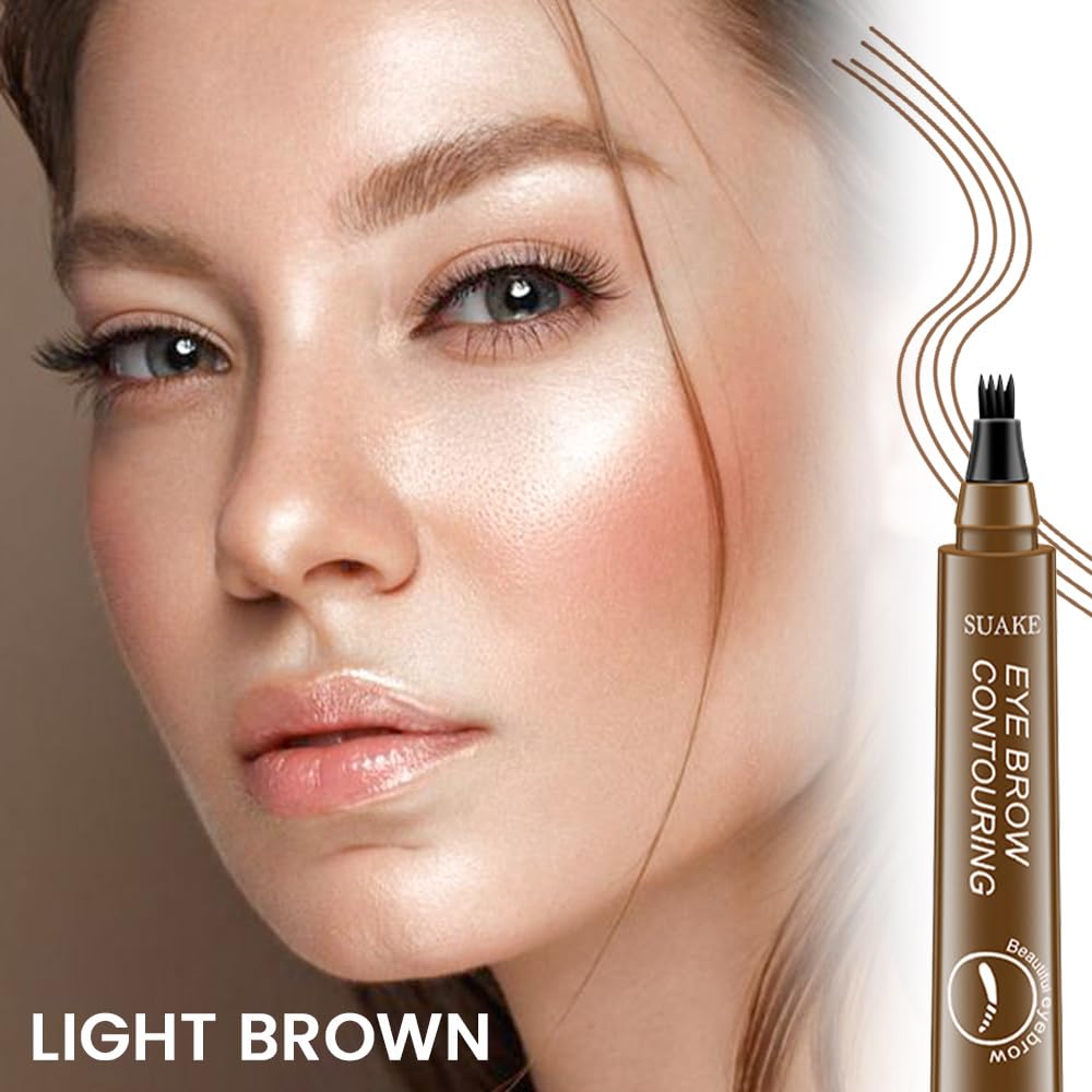 BINGBRUSH Brow Pen demonstrates lift and snatch with precise strokes