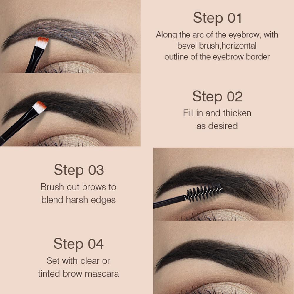 Bingbrush plant-origin fibers emphasize brow-building for thicker, natural-looking brows.