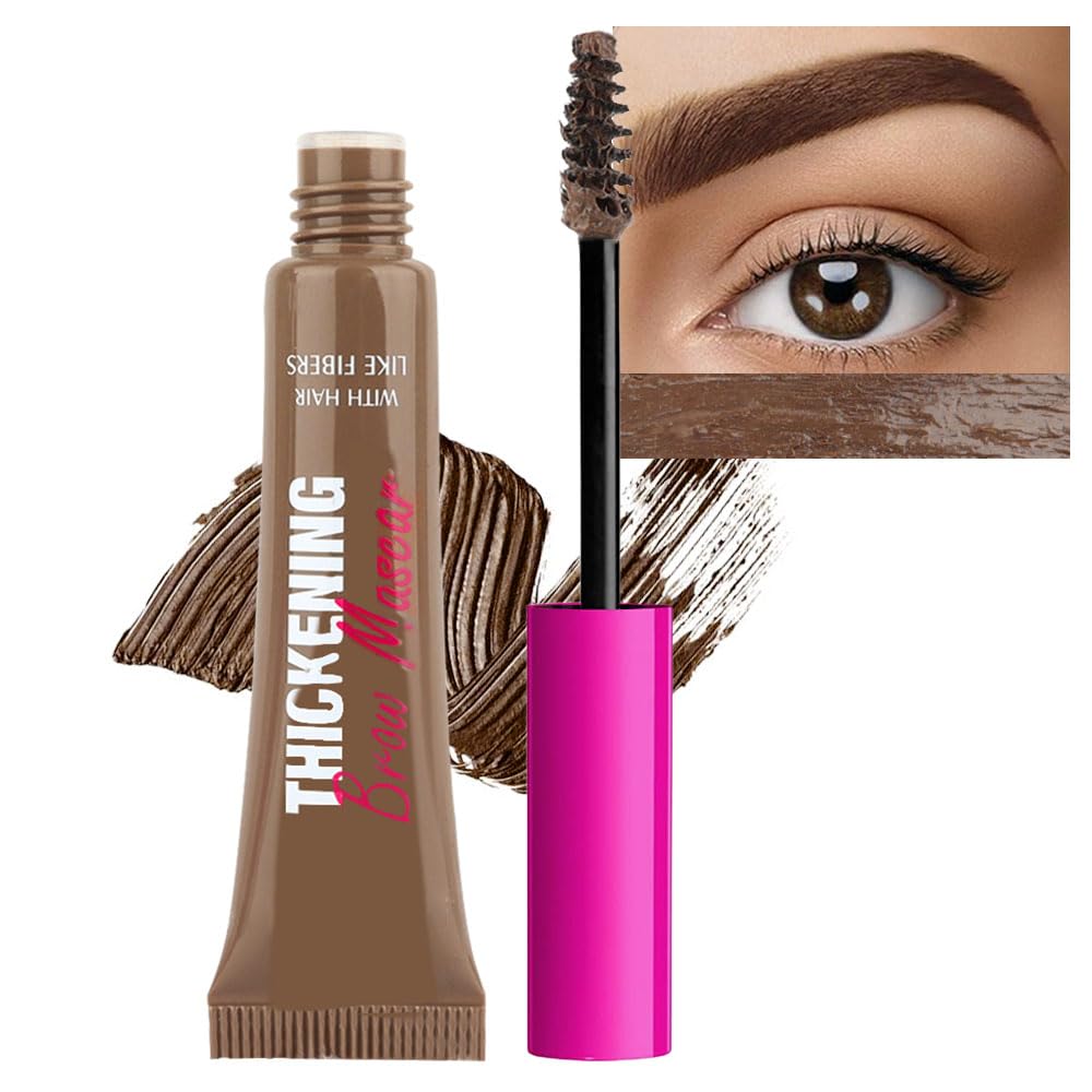 BINGBRUSH tinted thickening brow gel bottle boosts natural fullness all day.