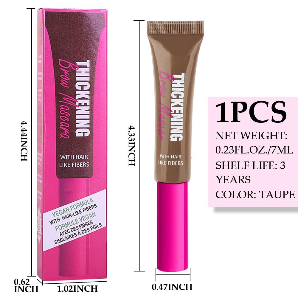 BINGBRUSH vegan brow gel eight-shades display helps find a match.