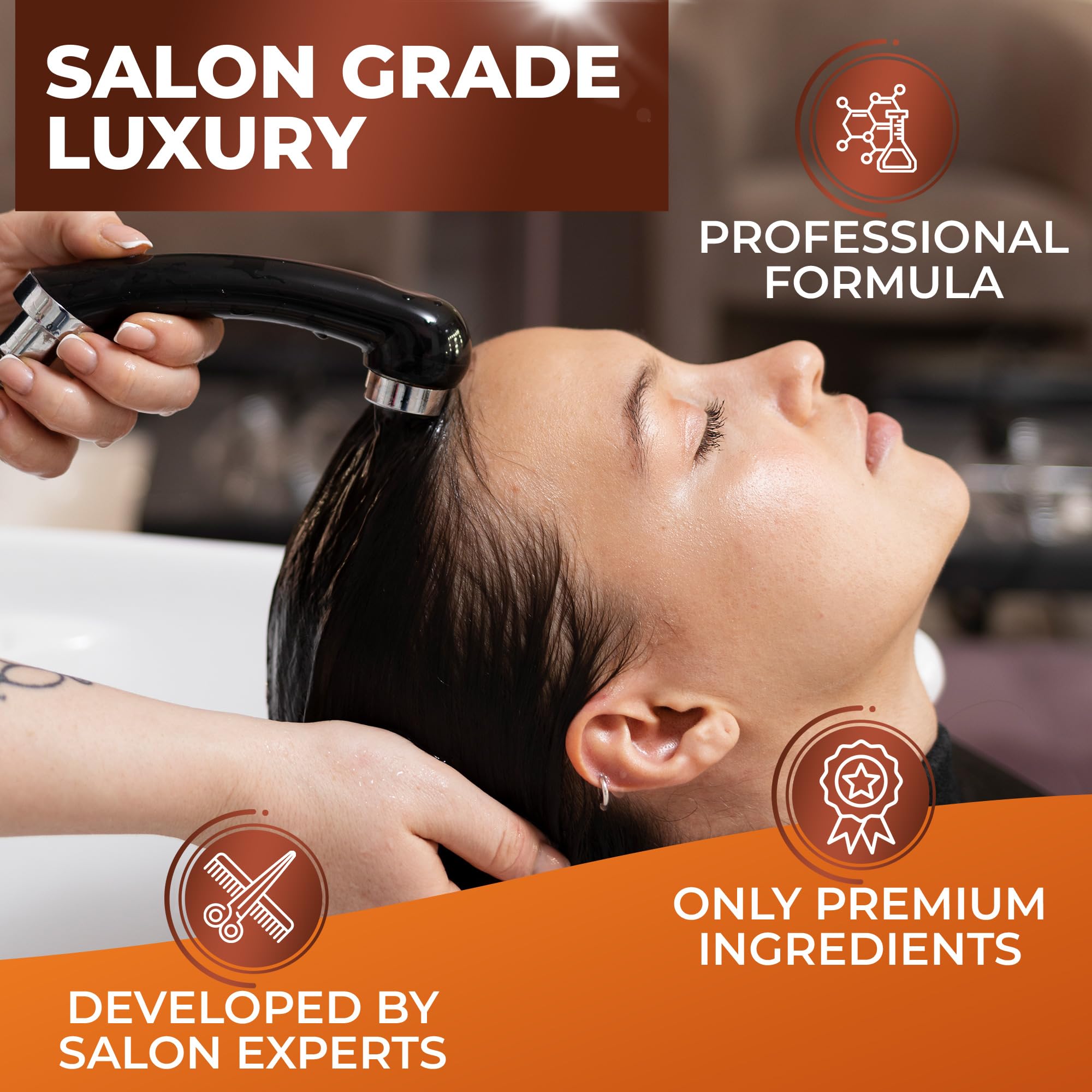 Bingo Hair Care color-treated-hair illustration showing color-safe nourishment.