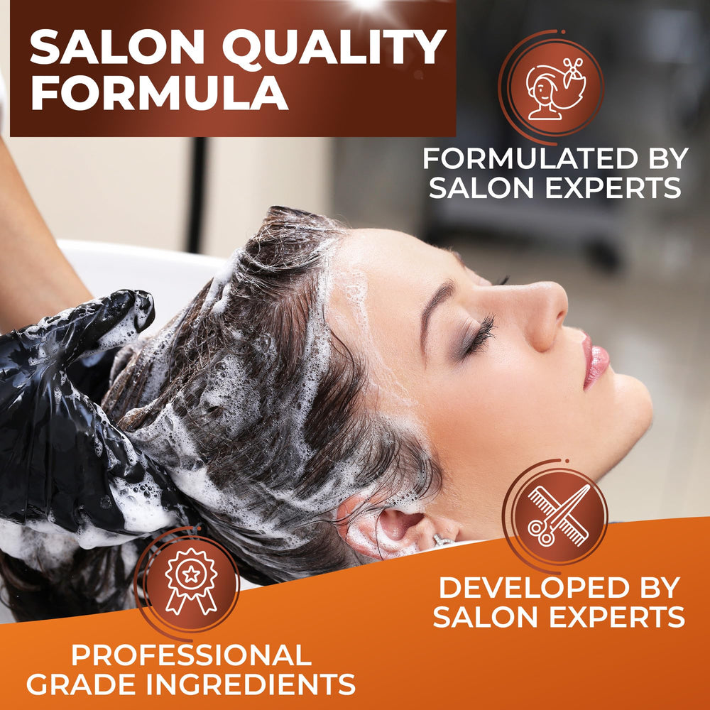 Bingo Hair Care color-treated hair shampoo application suggests color-safe nourishment
