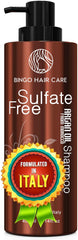 Bingo Hair Care Moroccan Argan Oil Shampoo bottle showcases deep hydration for color-treated hair