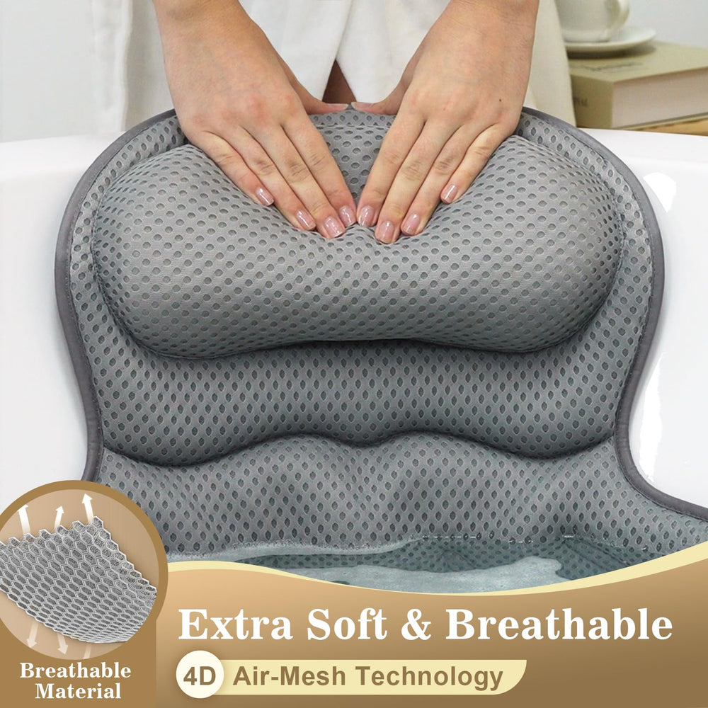 Binobella bath pillow is machine-washable and comes with protective mesh bag for cleaning.