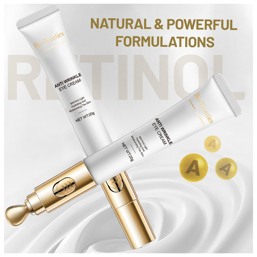Bio Beauties eye-area hydration texture emphasizing deep moisture and smoothing appearance