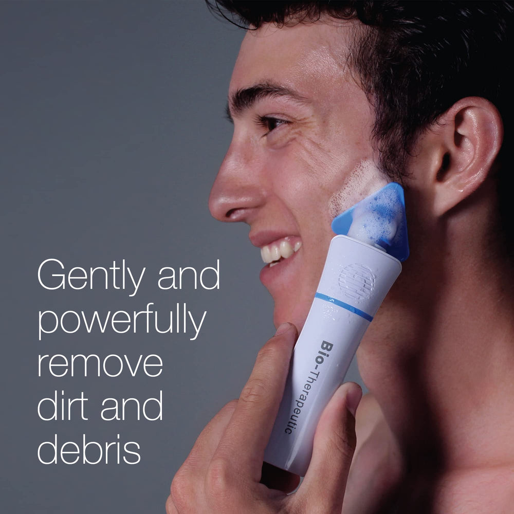Bio-Therapeutic bt-Sonic cordless design held in hand highlights portability.
