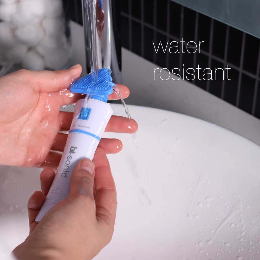 Bio-Therapeutic bt-Sonic silicone detail highlights hygienic, replacement-free design for easy maintenance.