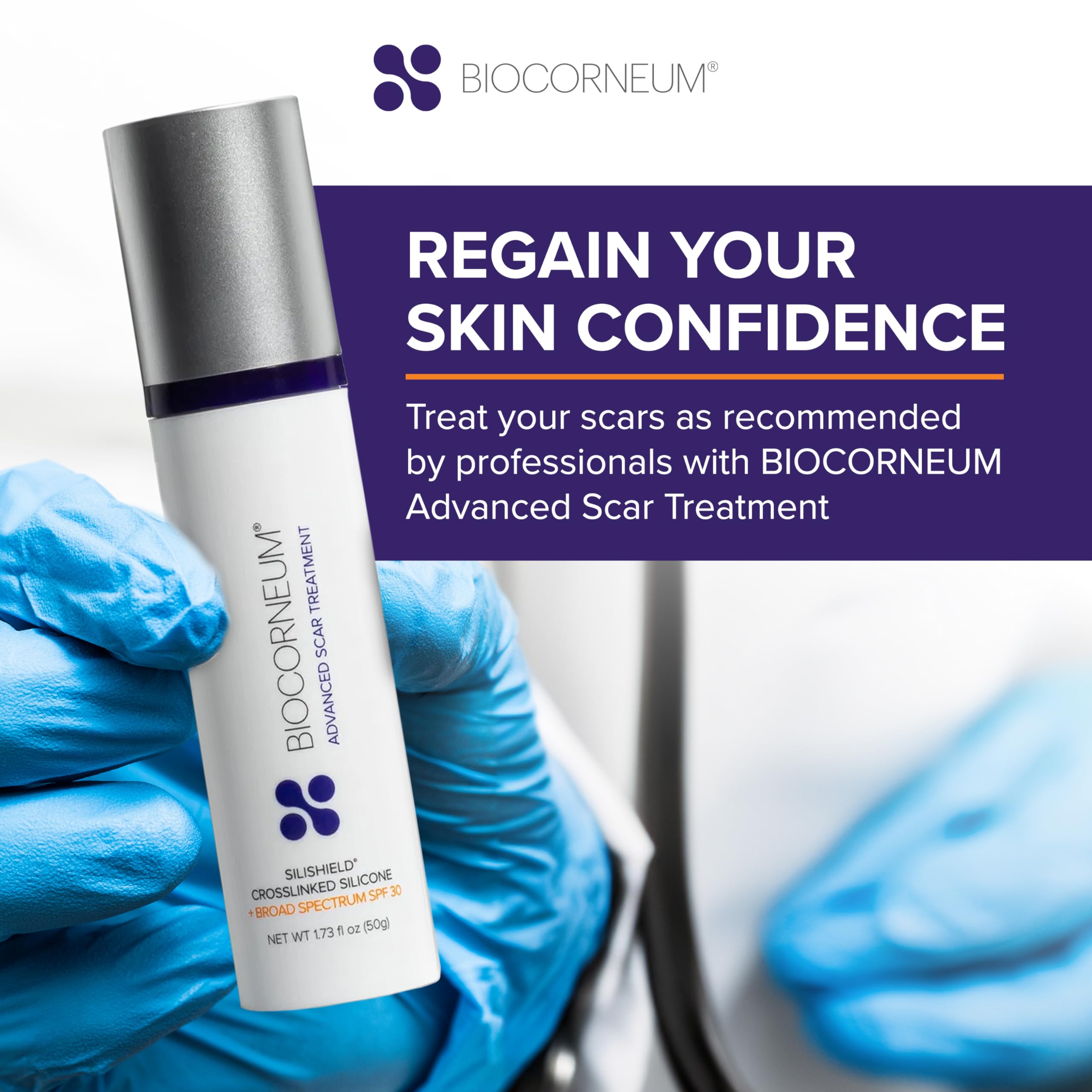 BIOCORNEUM gel resisting water splash to show water-resistant protective film