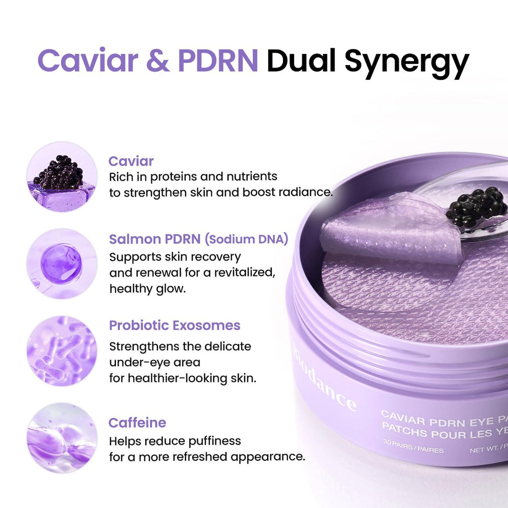 BIODANCE Caviar PDRN Eye Patches strong adhesion on curved eye contours