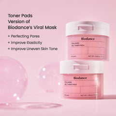 Application scene of BIODANCE pads on skin for refreshed look and pores