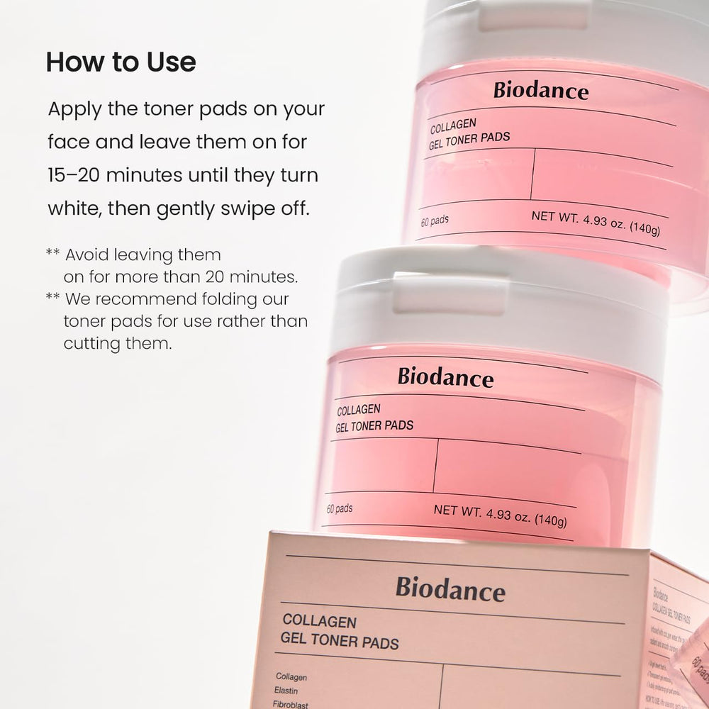 On-the-go BIODANCE collagen toner pads compact and travel-friendly use