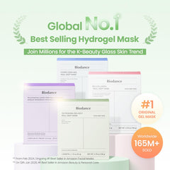 BIODANCE Hydrogel mask close-up showing essence melt for deep hydration.