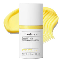 BIODANCE Radiant Vita Cream jar closeup shows luxurious texture for radiant skin