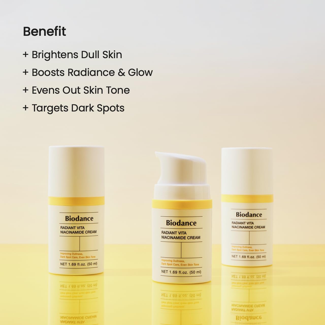 BIODANCE Radiant Vita Cream on skin demonstrates quick absorption and hydration