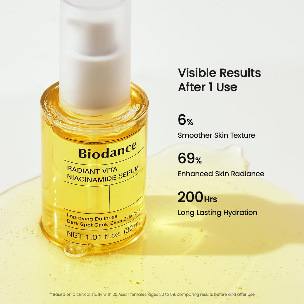 Application close-up demonstrating quick absorption and glow