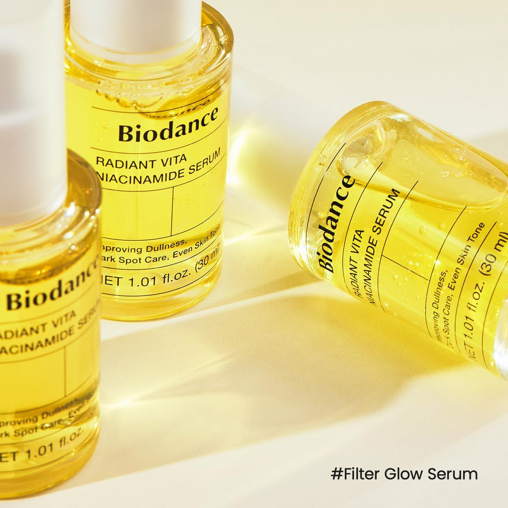 BIODANCE Radiant Vita Niacinamide Serum bottle pump for easy application