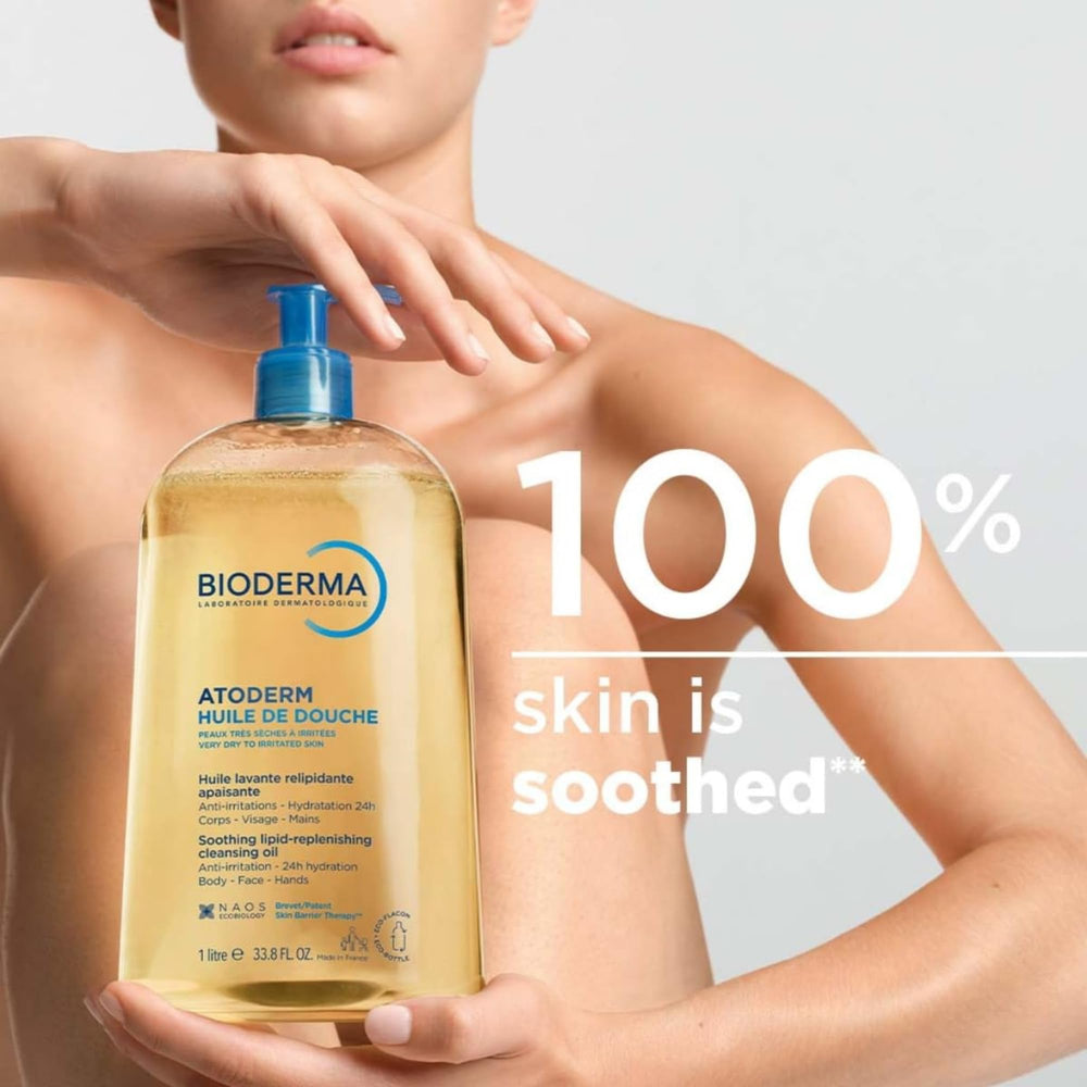 Bioderma lather close-up demonstrating mild foam and comfortable cleansing