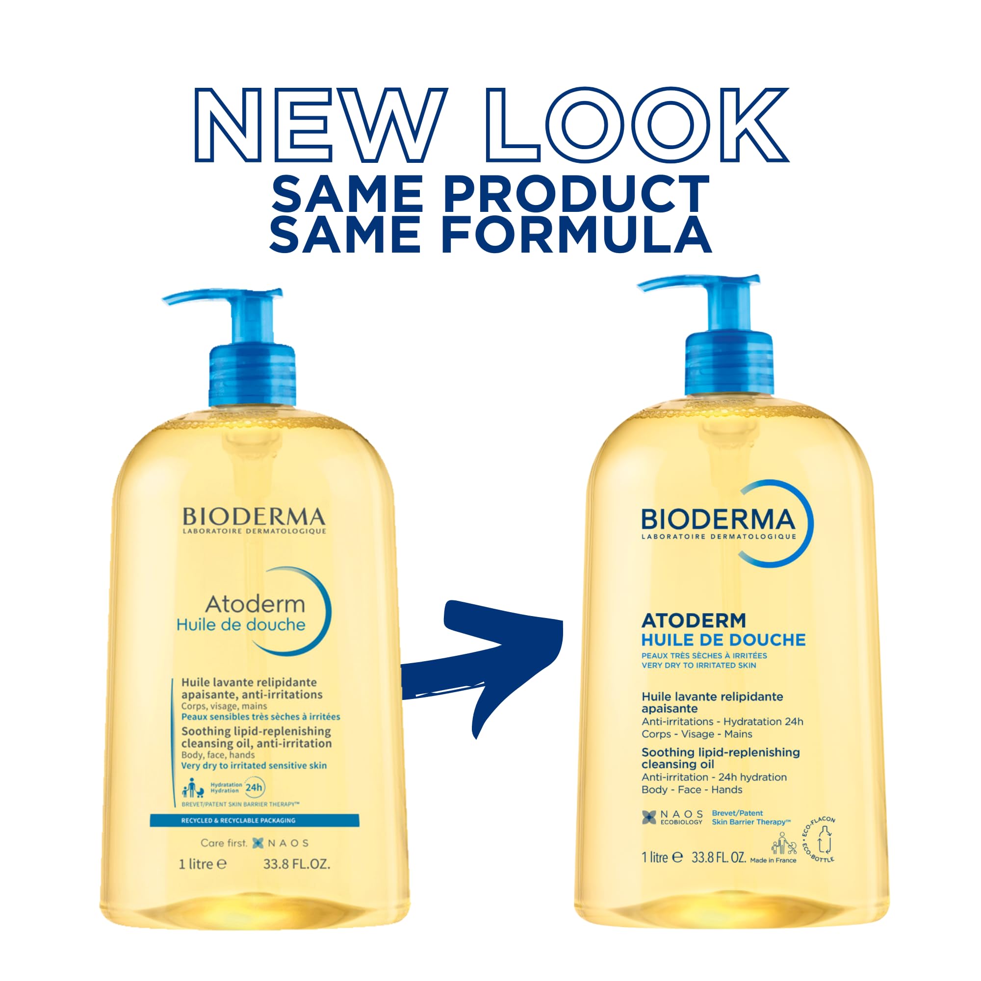 Bioderma lockable pump detail for spill-free dispensing and travel convenience