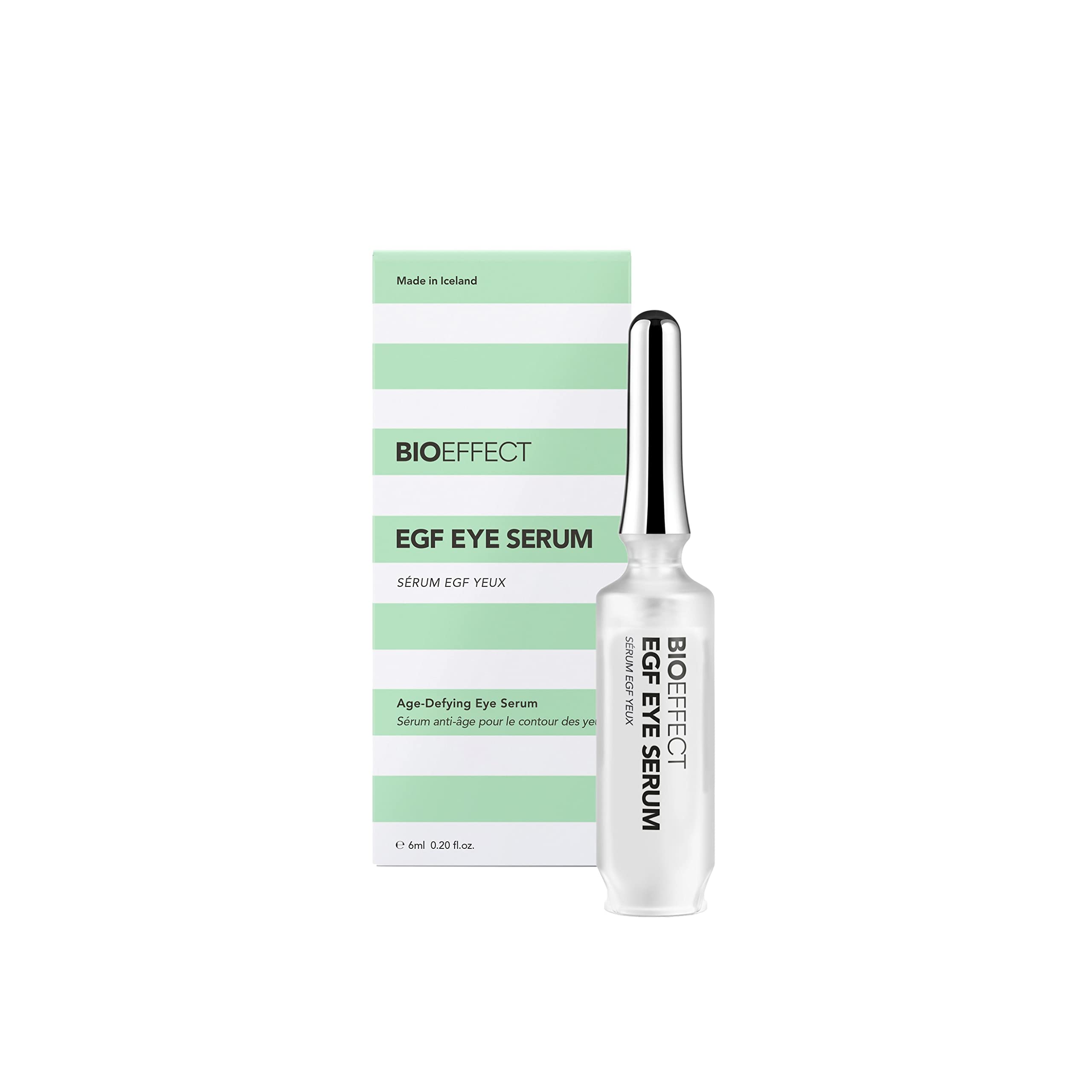 BIOEFFECT EGF Eye Serum rollerball applicator delivers a cooling depuffing effect.