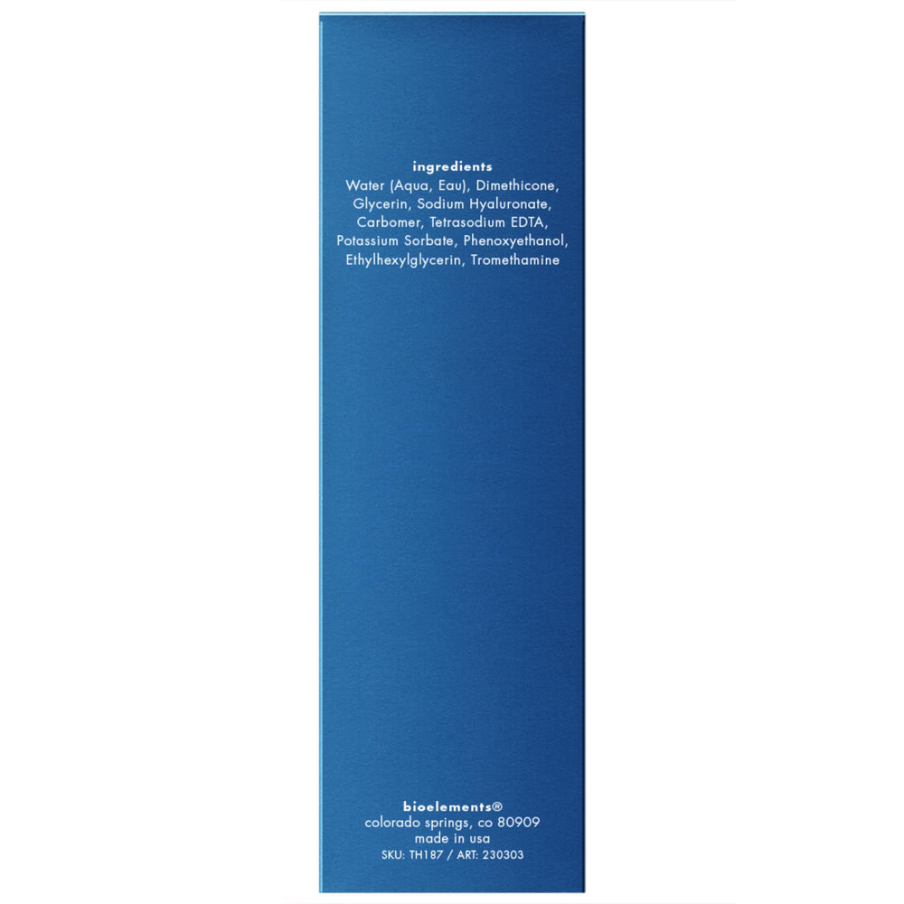 Bioelements Moisture x10 serum pump enables easy, controlled application for even coverage.
