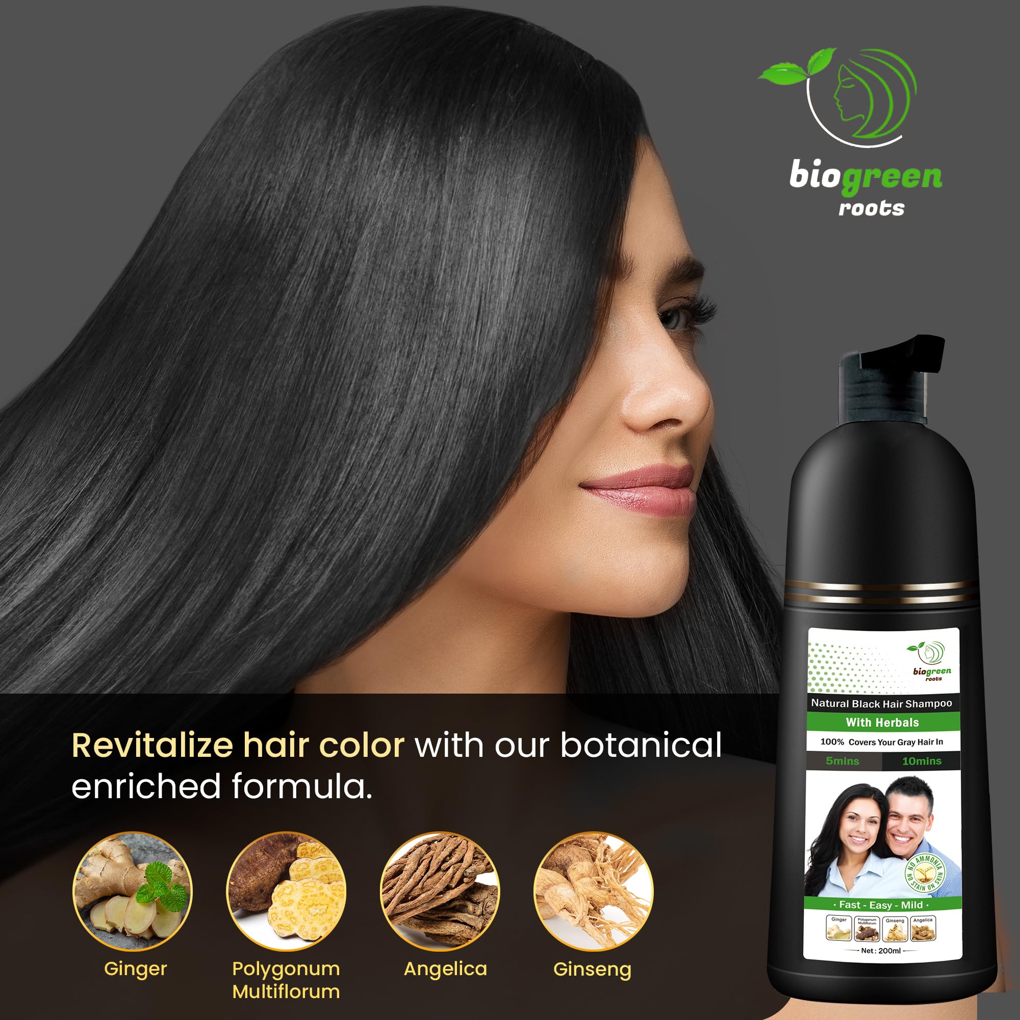 Biogreen Roots suitable for all hair types and textures.