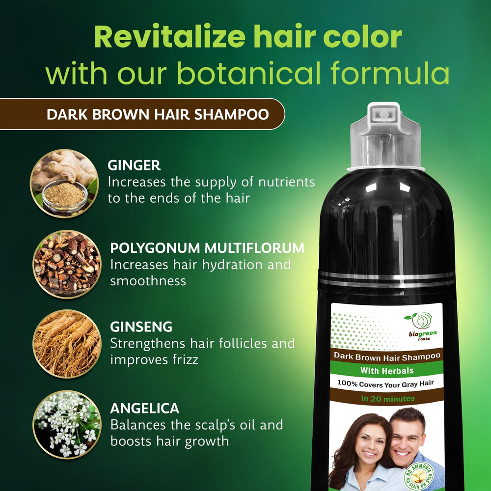 BIOGREEN ROOTS wheat protein nourishes strands for healthier shine.