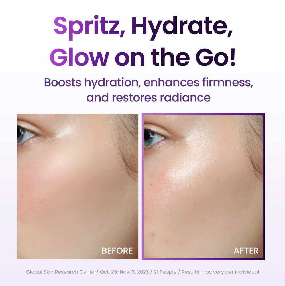BIOHEAL BOH Probioderm 3D Lifting Cream Mist close-up glow suggests luminosity.