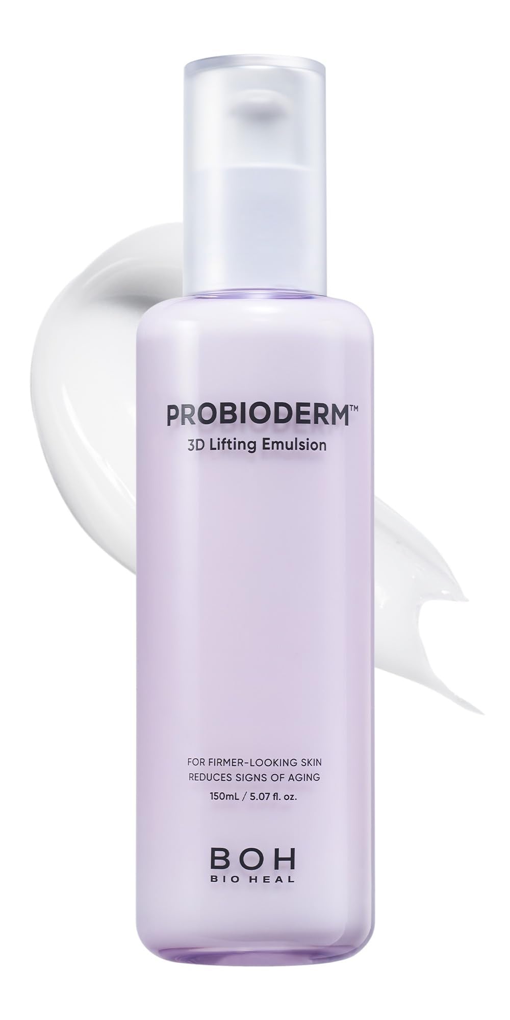 BIOHEAL BOH Probioderm 3D Lifting Emulsion bottle shows premium packaging for daily firming