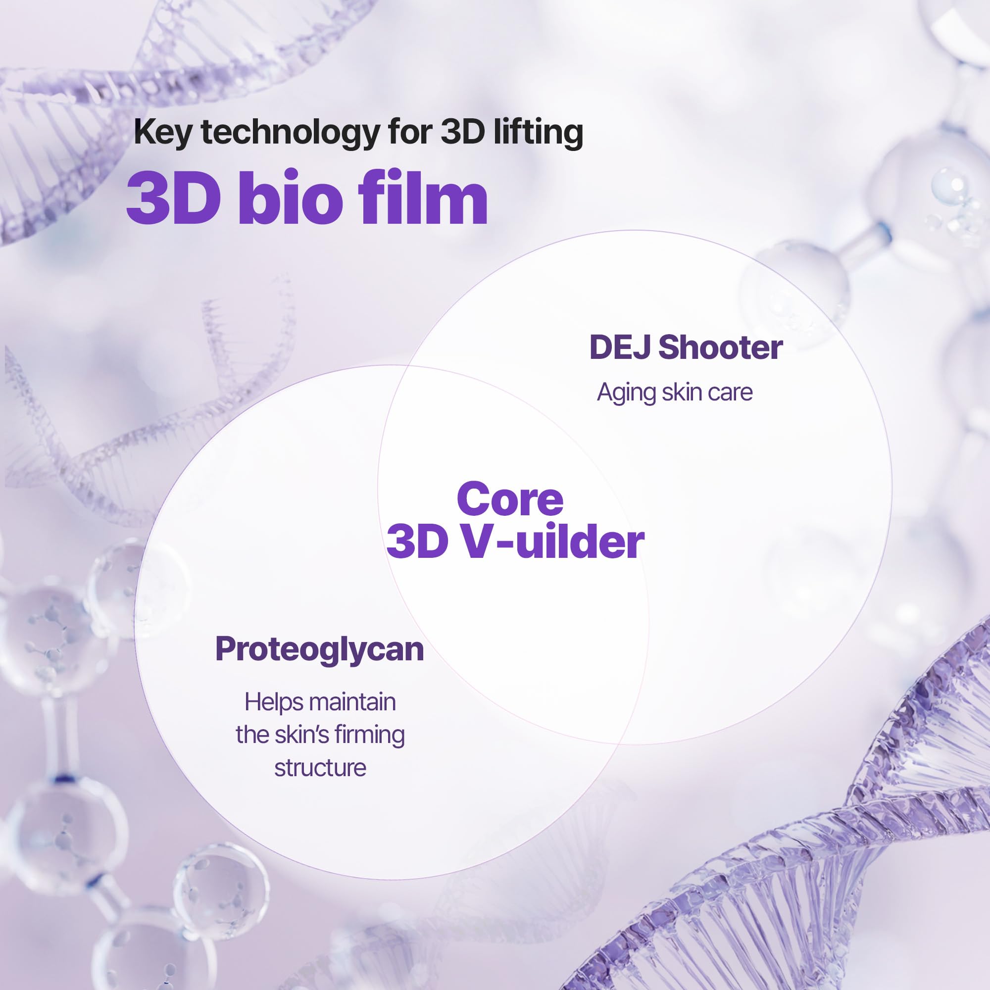 BIOHEAL BOH Probioderm 3D Lifting Emulsion on a model's face conveys lift