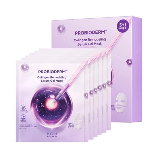 BIOHEAL BOH PROBIODERM mask application demonstrates easy fit for refreshed, hydrated skin.