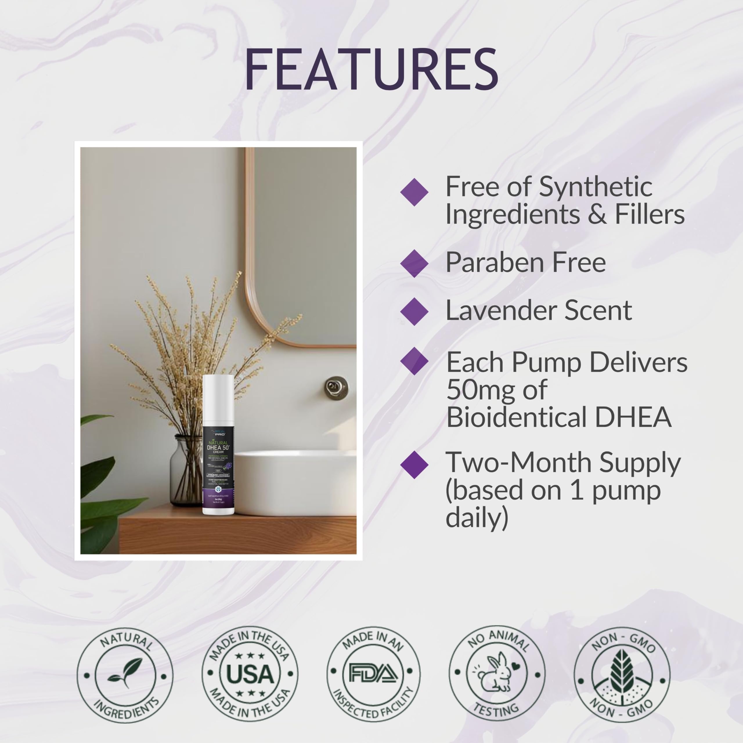 BIOLABS PRO DHEA cream manufactured in USA facility
