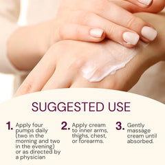 BIOLABS PRO Estro Cream closeup texture highlights silky, non-greasy feel