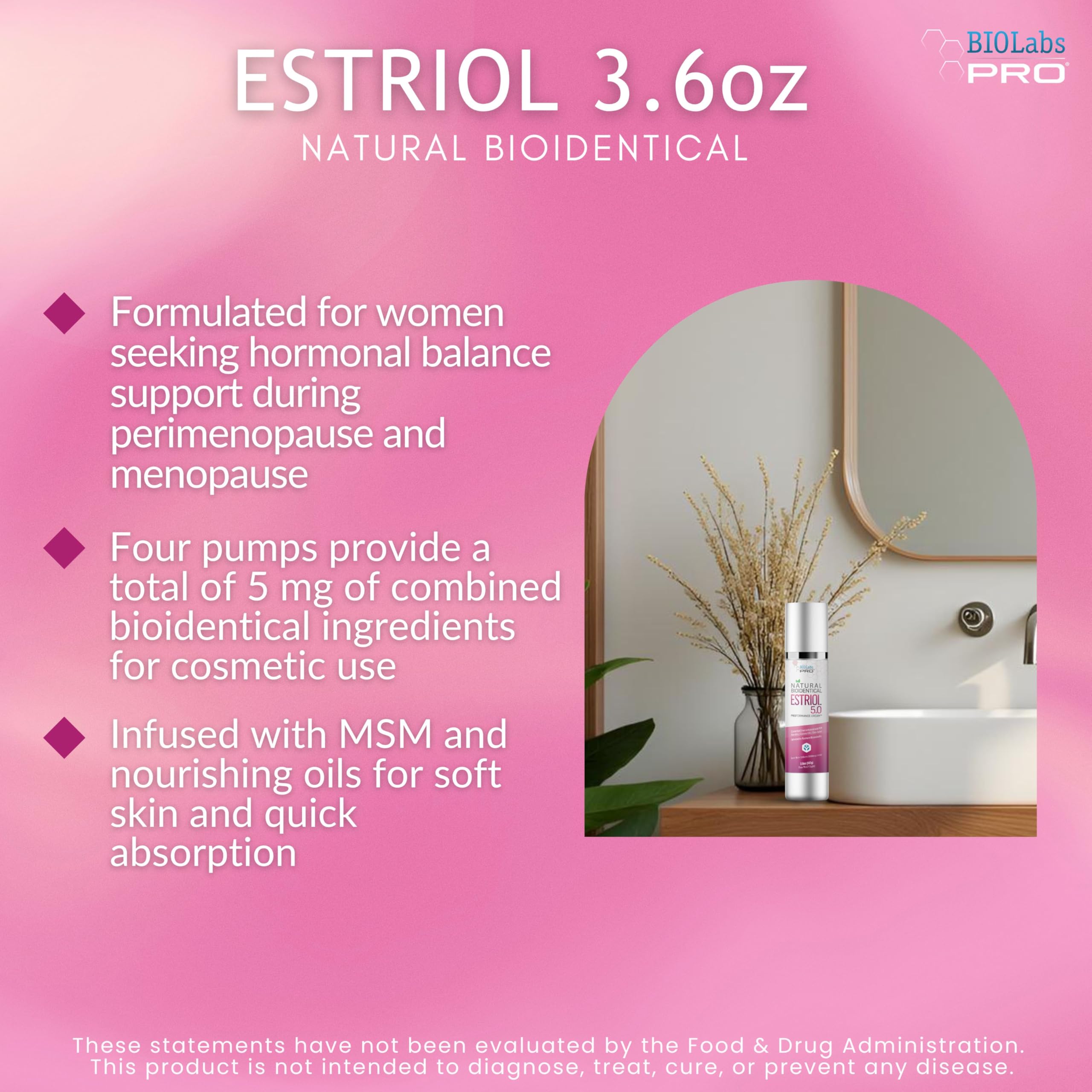 Biolabs Pro UltraSpa luxury packaging photo emphasizes the three-month supply concept.