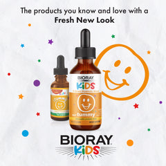 BIORAY NDF Tummy probiotic drops close-up highlighting convenient delivery
