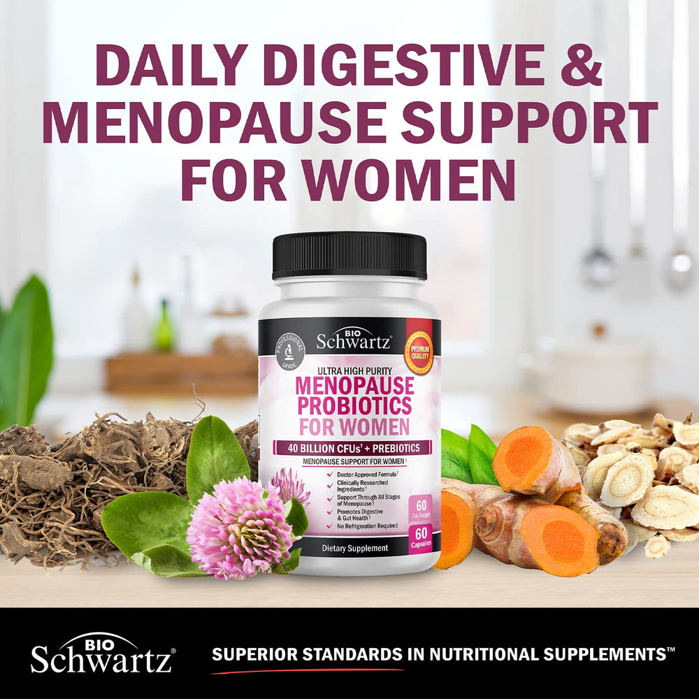 BioSchwartz herbal blend including dong quai supports menopause wellness