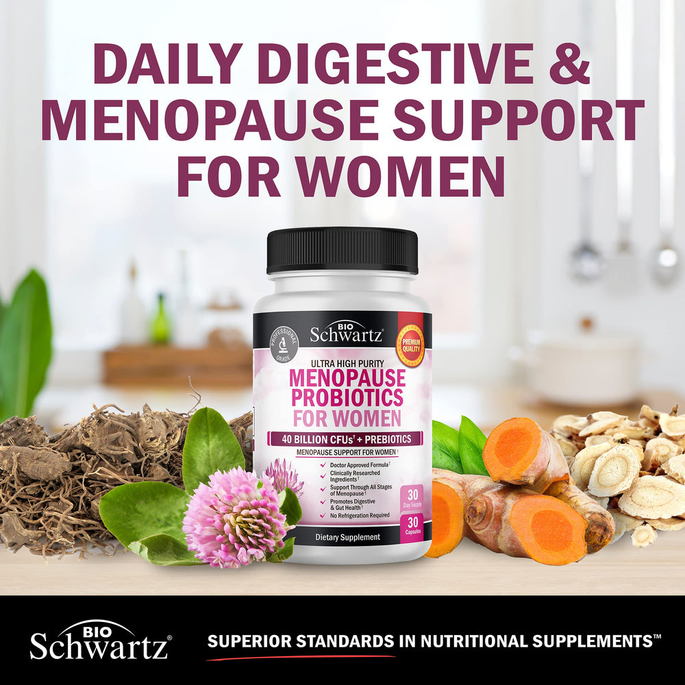 BioSchwartz USA-made packaging with non-GMO seal.