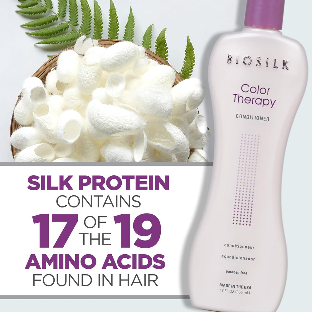 UV barrier feature of BioSilk Color Therapy Conditioner protecting color