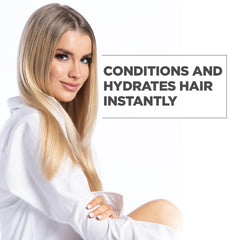 BioSilk Silk Therapy Miracle 17 heat protection during blow dry session