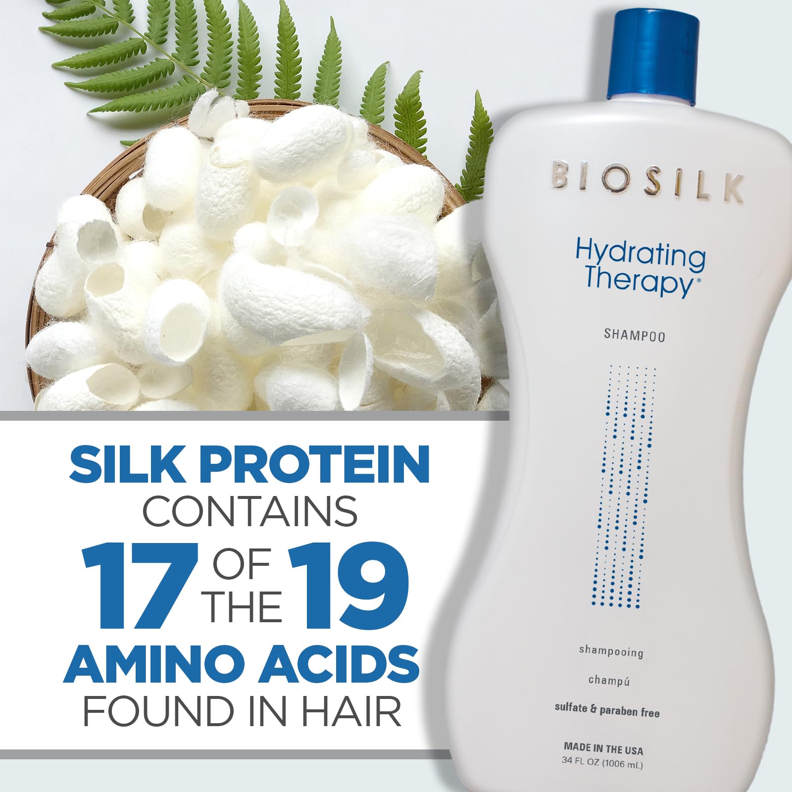 Bathroom scene with BioSilk Hydrating Therapy products for routine.