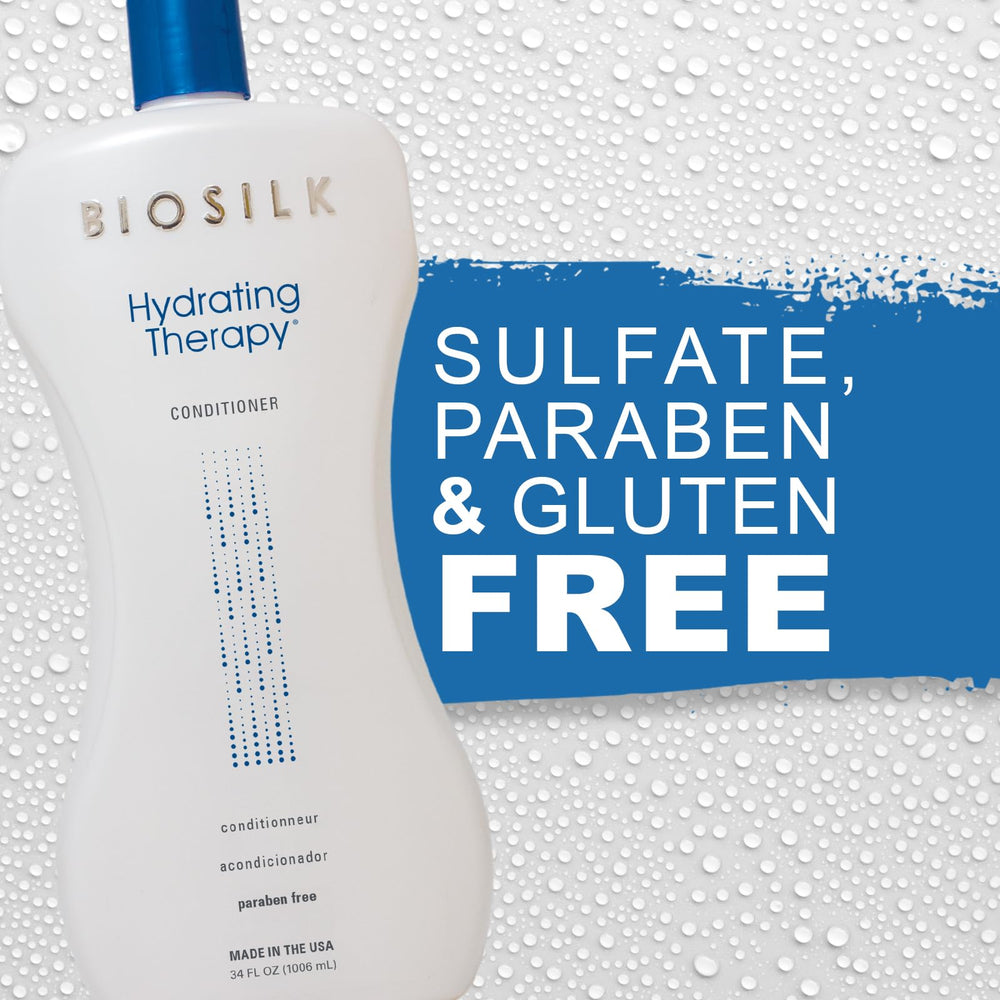 BioSilk quinoa close-up emphasizes detangling and moisture retention.
