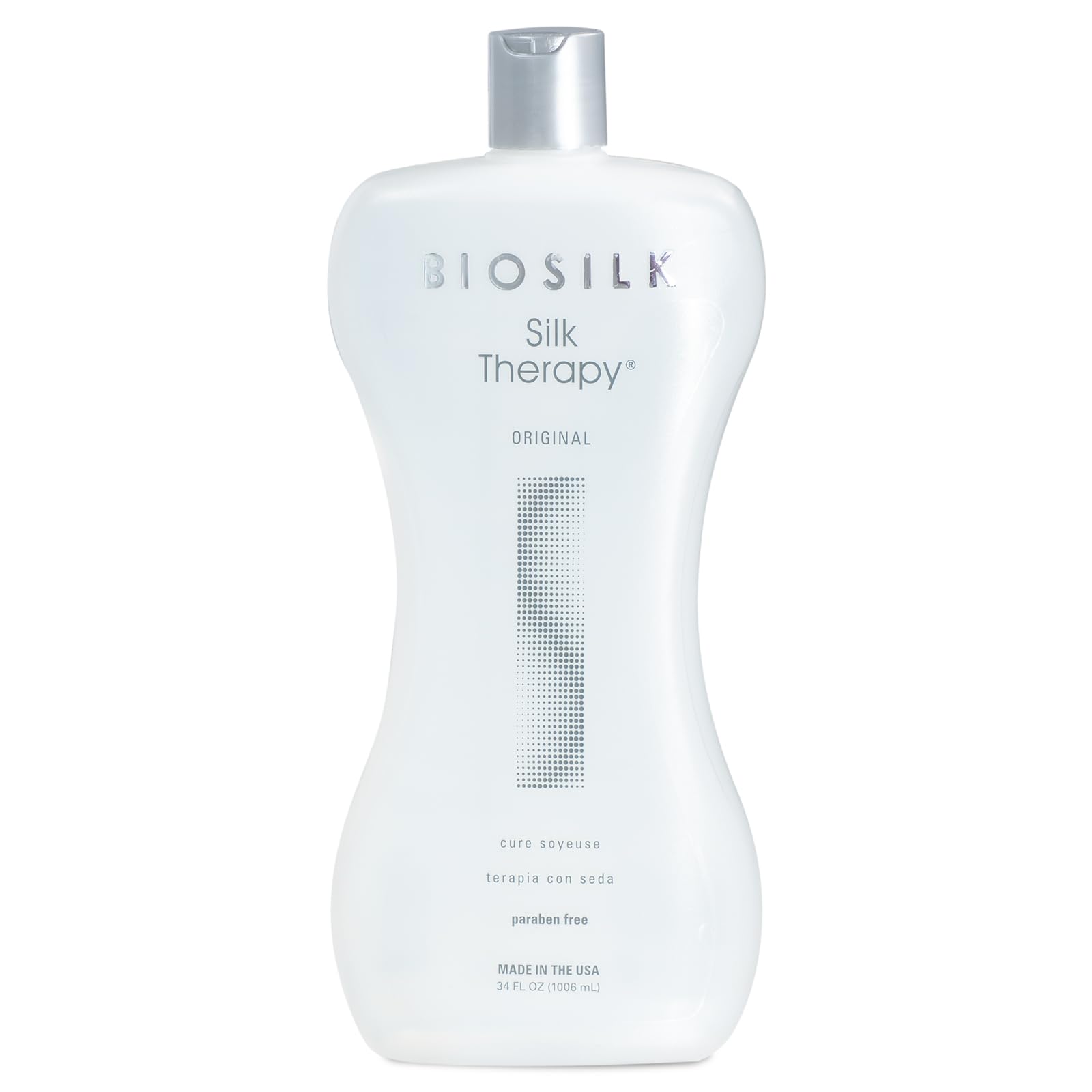 BioSilk Silk Therapy Original bottle pour for weightless shine and detangling