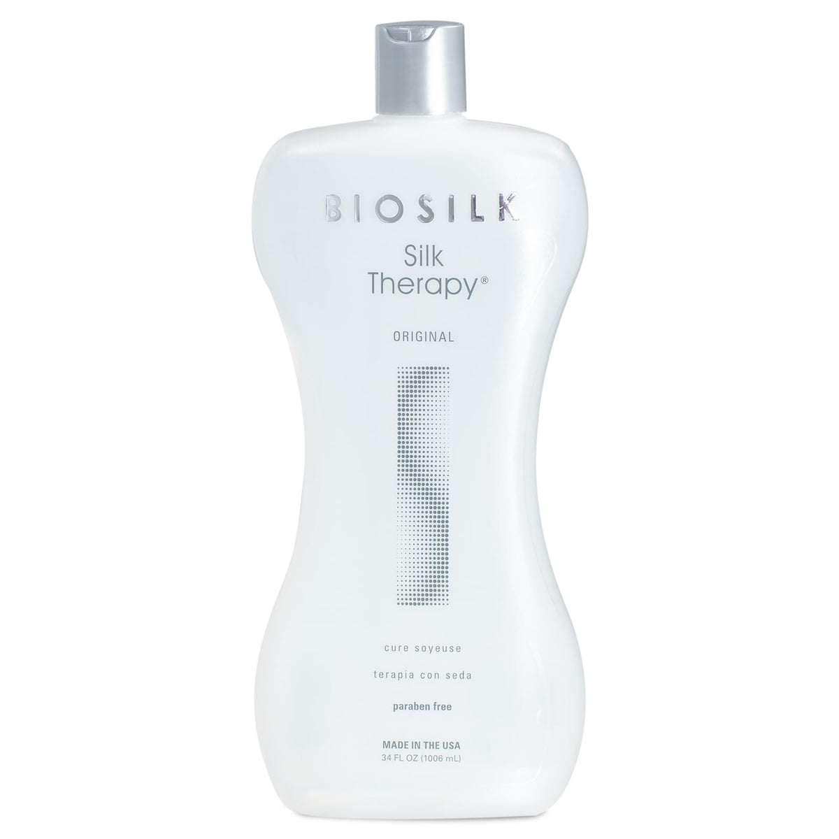 BioSilk Silk Therapy Original bottle pour for weightless shine and detangling