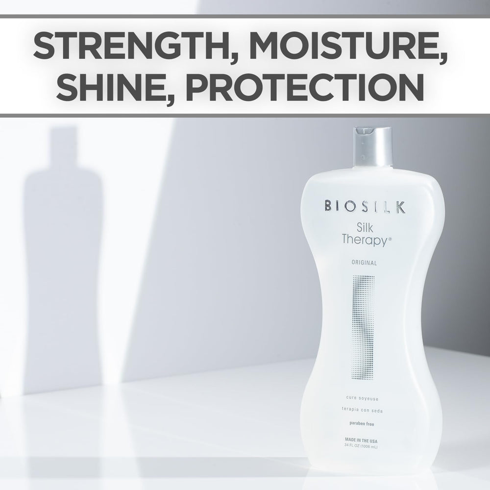 BioSilk Silk Therapy Original close-up on damaged ends with protective look