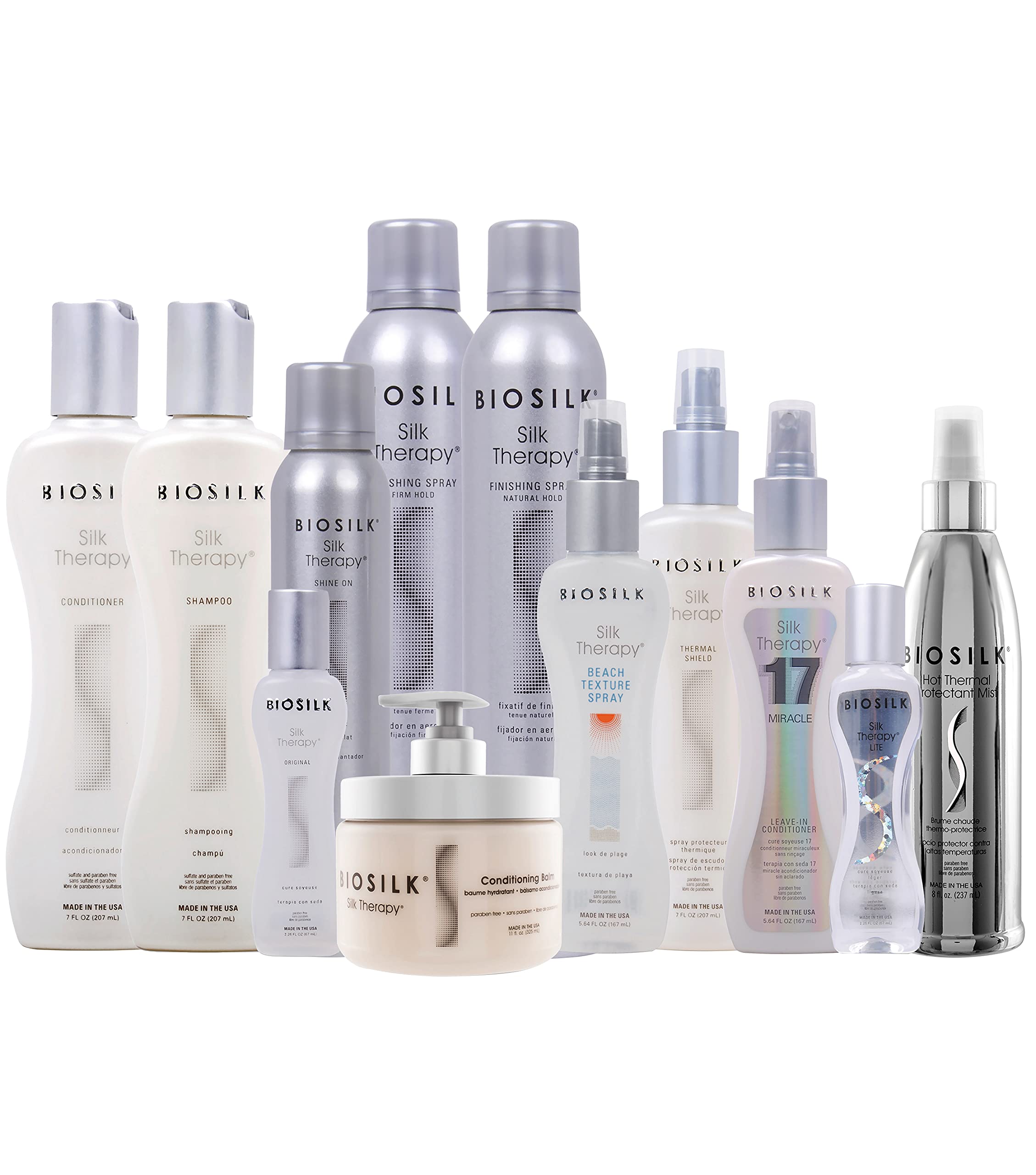 BioSilk Silk Therapy Original close-up shows shiny, healthy-looking hair after treatment.