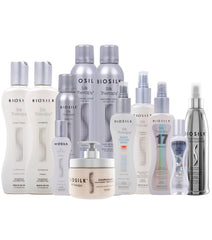 BioSilk Silk Therapy Original close-up shows shiny, healthy-looking hair after treatment.
